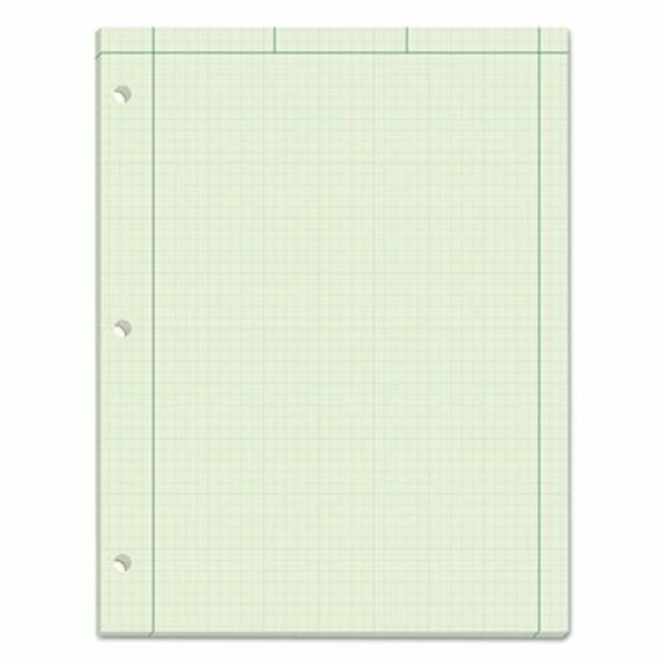 Tops Products TOPS, ENGINEERING COMPUTATION PADS, 5 SQ/IN QUADRILLE RULE, 8.5 X 11, GREEN TINT, 100PK 35510